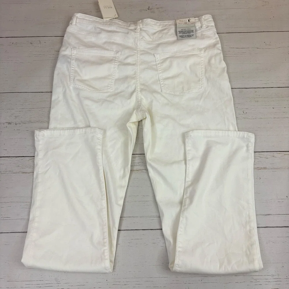 Rye 51 Silo Antique Tencel Pants Jeans Mens 38x34 Opal White NEW NWT